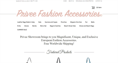 Desktop Screenshot of priveefashionaccessories.com