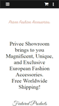 Mobile Screenshot of priveefashionaccessories.com